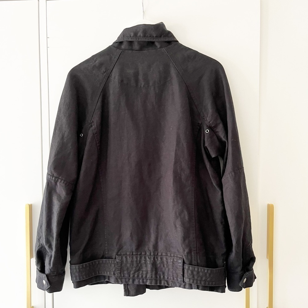 Wilfred Free Raydar Linen/Cotton Moto Jacket - Picture 6 of 11